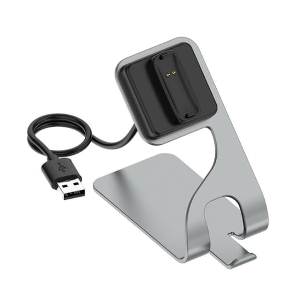 Fitbit Ace 3 / Inspire 2 ladestasjon - Grå Silver grey