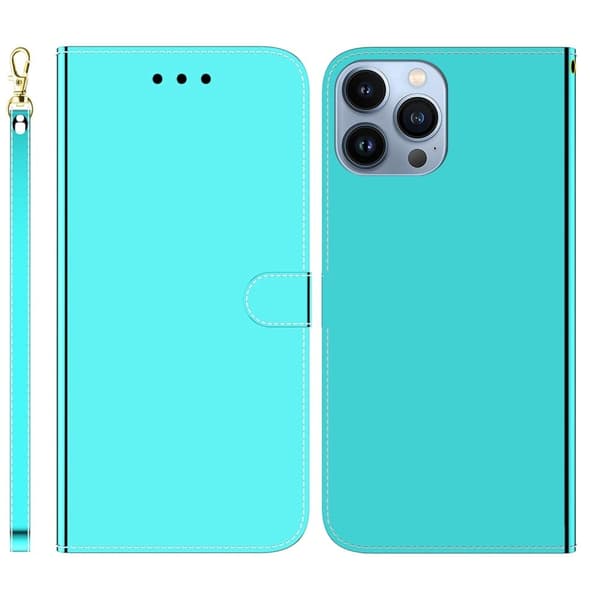 Mirror iPhone 14 Pro Max flip case - Syaani Green