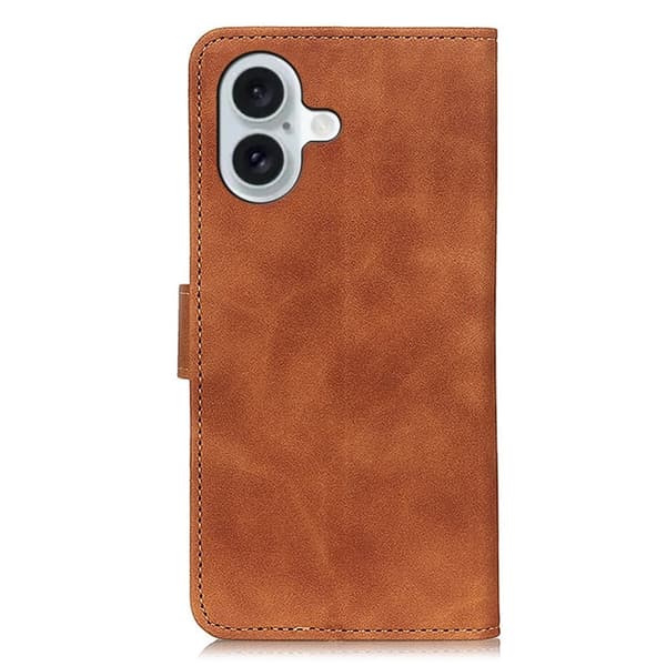 KHAZNEH läder iPhone 16 fodral - Brun Brun