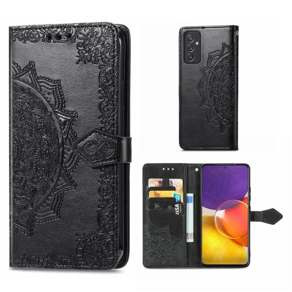 Mandala läder Samsung Galaxy A82 5G fodral - Svart Svart