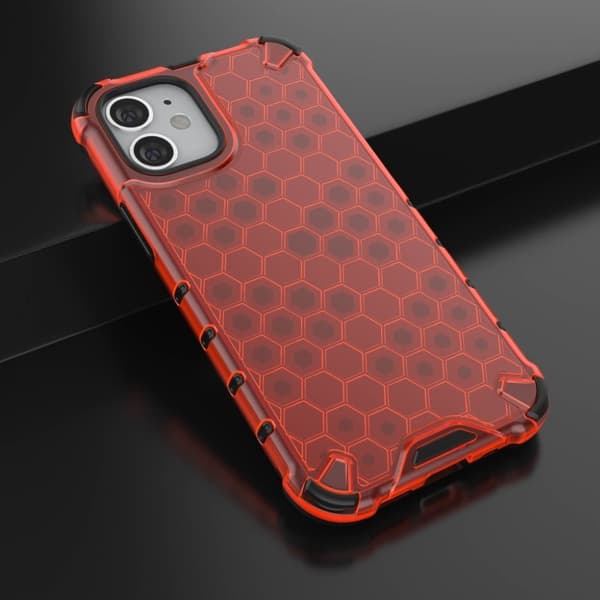 Bofink Honeycomb iPhone 12 Mini deksel - Rød Purple