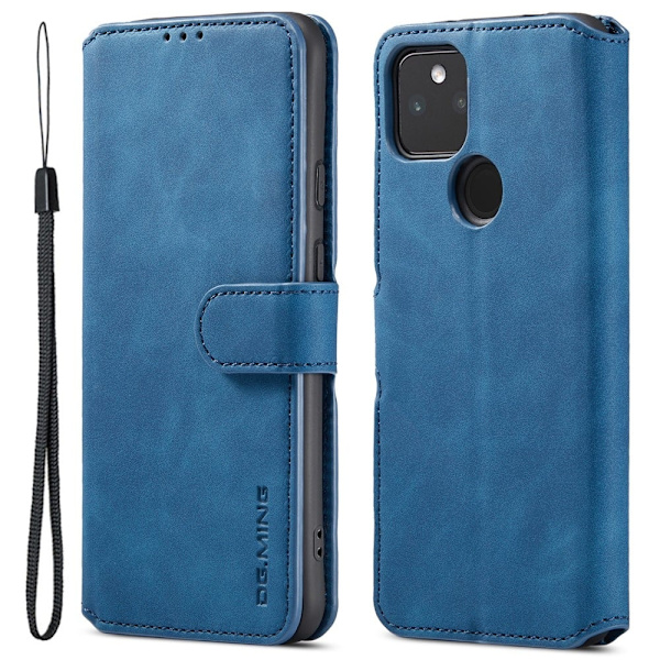 DG.Ming Google Pixel 5a Retro Suojakotelo - Sininen Blue