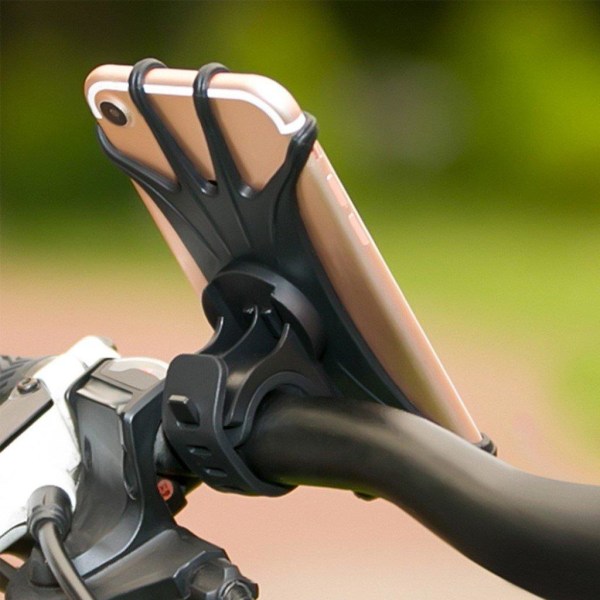 Universal bicycle bike holder for 4-6.0 inch Smartphone Svart