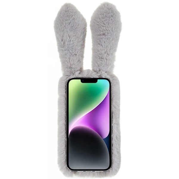 Bunny iPhone 14 Suojakuori - Vaalean Harmaa Silver grey