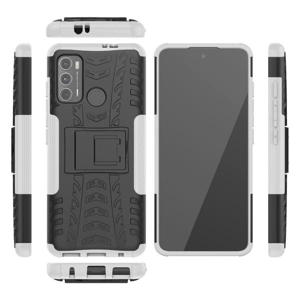 Offroad Motorola Moto G60 deksel - Sølv Silver grey