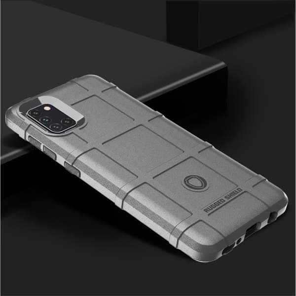 Rugged Shield Samsung Galaxy A31 skal - Silver/Grå Silvergrå