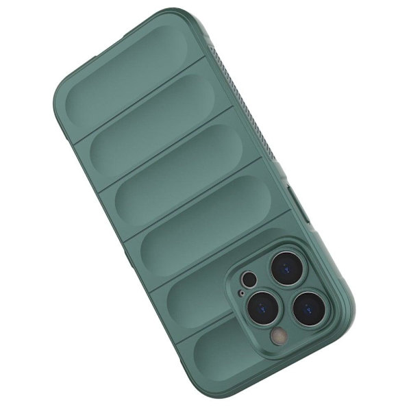 Mjukt greppformat iPhone 14 Pro skal - Grön Grön