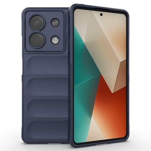 Mjukt greppformat Xiaomi Redmi Note 13 5G  skal - Mörkblå Blå
