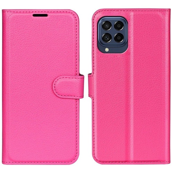 Klassisk Samsung Galaxy M33 5G flip etui - Pink Pink