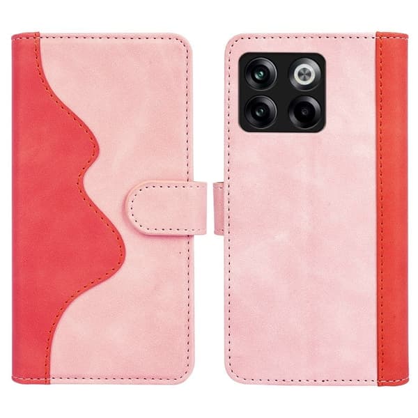 Tofarget lærdeksel for OnePlus Ace Pro / OnePlus 10T - Rosa Pink