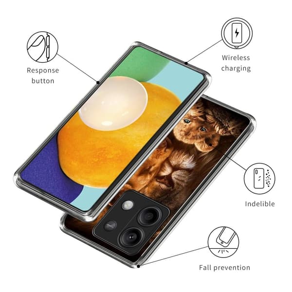 Deco Xiaomi Redmi Note 13 5G  deksel - Style H Brown