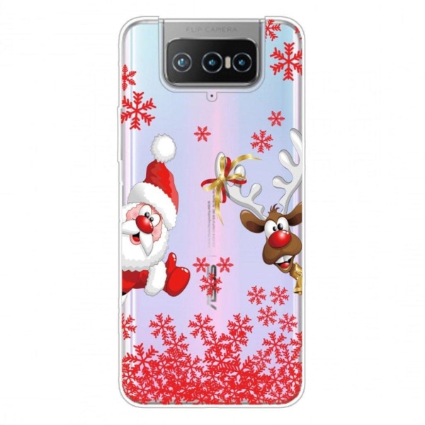 Christmas ASUS Zenfone 7 Pro case - Thumb-up Santa Red