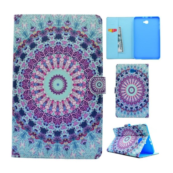 Samsung Galaxy Tab A 10.1 (2016) etui i læder - Flerfarvet Multicolor