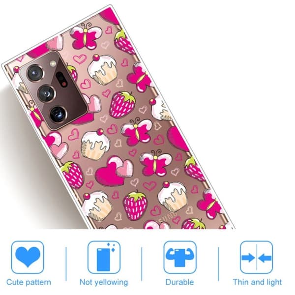 Deco Samsung Galaxy Note 20 Ultra cover - Pink Pink