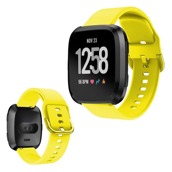 Fitbit Versa silikoninen kellonauha - Keltainen Yellow