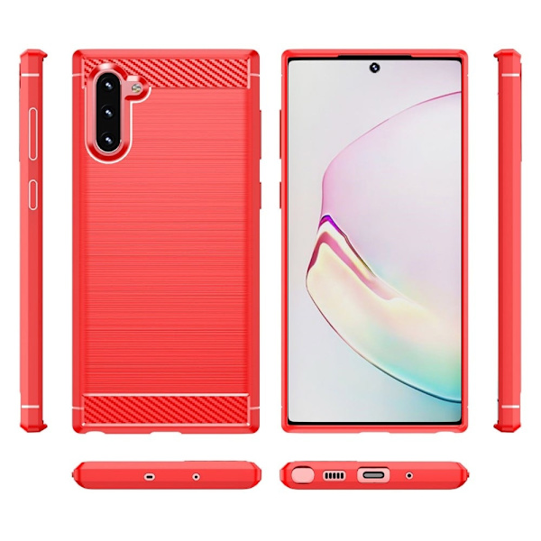 Carbon Flex Etui Samsung Galaxy Note 10 - Rød Red