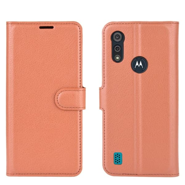 Classic Motorola Moto E6s (2020) kotelot - Ruskea Brown