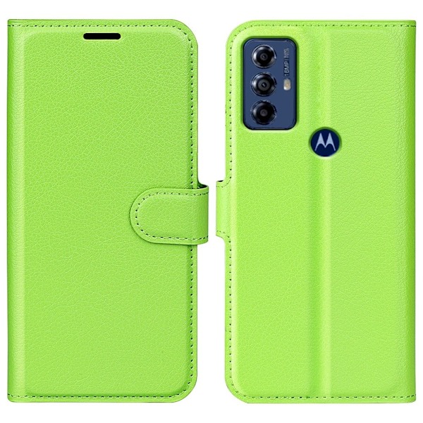 Klassisk Motorola Moto G Play (2023) Flip Etui - Grøn Green