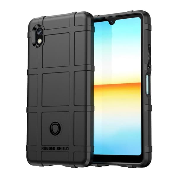 Rugged Shield Etui Sony Xperia Ace Iii - Svart Black