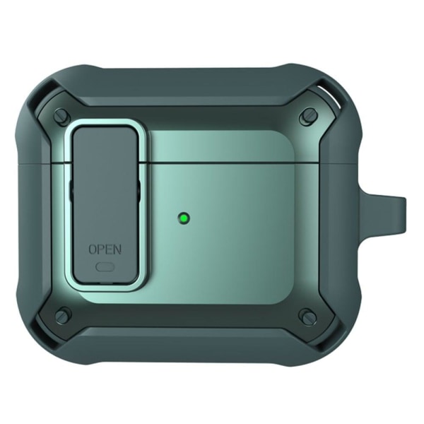 AirPods 3 snap-on lid design TPU case - Green Grön