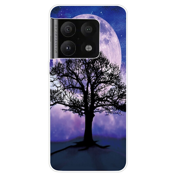 Deco OnePlus 10 Pro skal - Träd Och Måne Lila