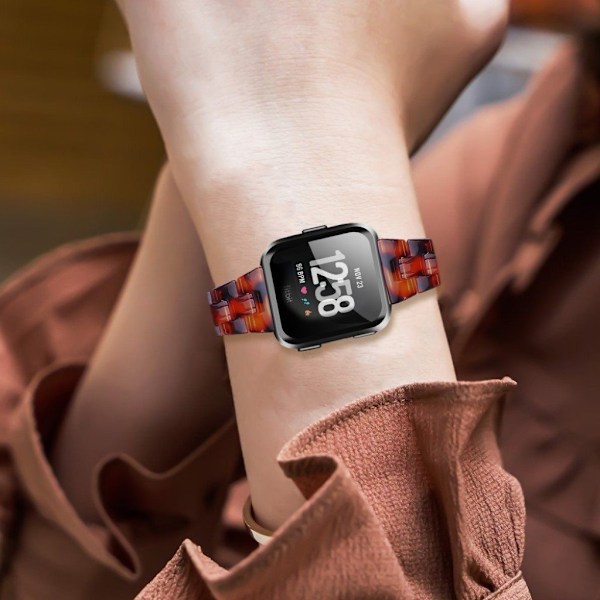 Fitbit Versa 2 / Versa Lite resin watch band - Tortoise Shell Brun