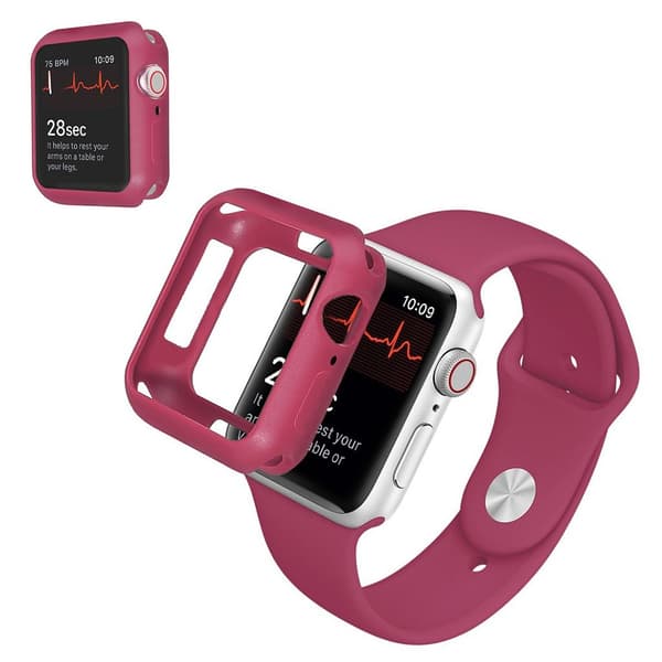 Apple Watch Series 3/2/1 38mm holdbart bumper frame - Vinrød Red