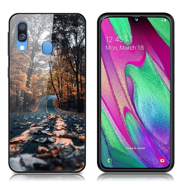 Fantasy Samsung Galaxy A40 skal - Skogsväg multifärg