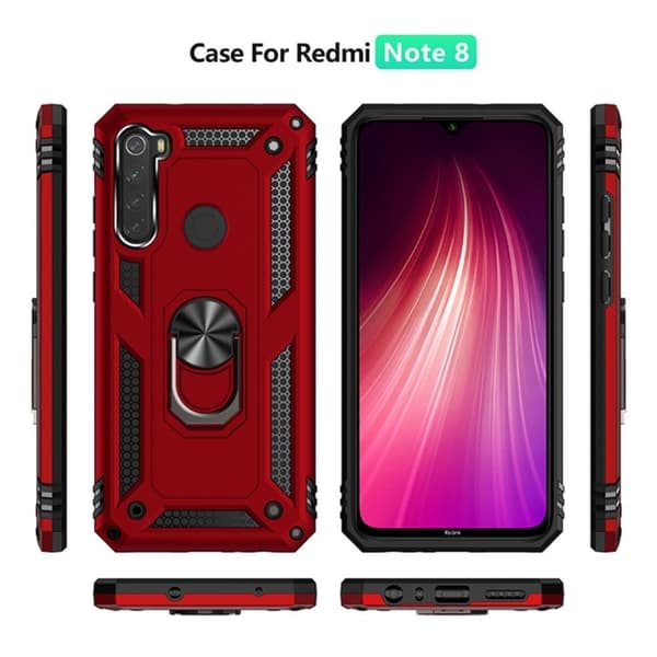 Bofink Combat Xiaomi redmi Note 8 case - Rød Red