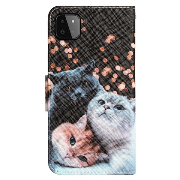 Wonderland Samsung Galaxy A22 5G Flippetui - Katter Multicolor