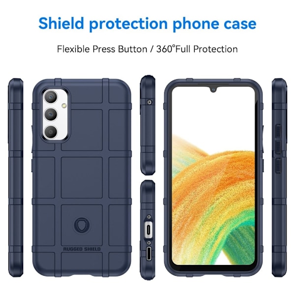 Rugged Shield Fodral Samsung Galaxy A34 5G - Blå Blå