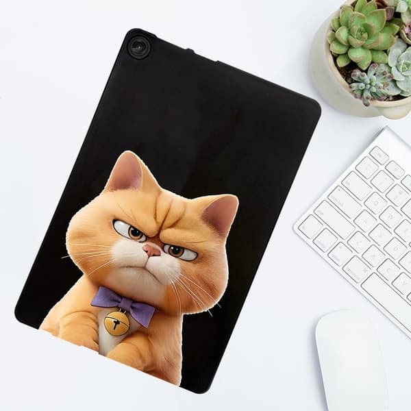 Lenovo Tab M10 (Gen 3) Case Pattern Printing Slim Flexible Tablet Protective Cover - Garfield Cat Brown