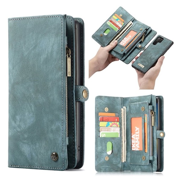 CaseMe Samsung Galaxy Note 10 Plus fodral med blixtlås - Grön Grön