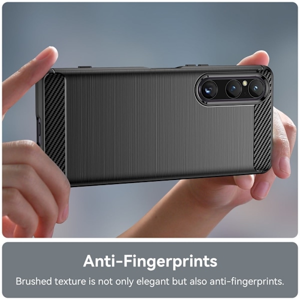 Carbon Flex Sony Xperia 1 V skal - Svart Svart