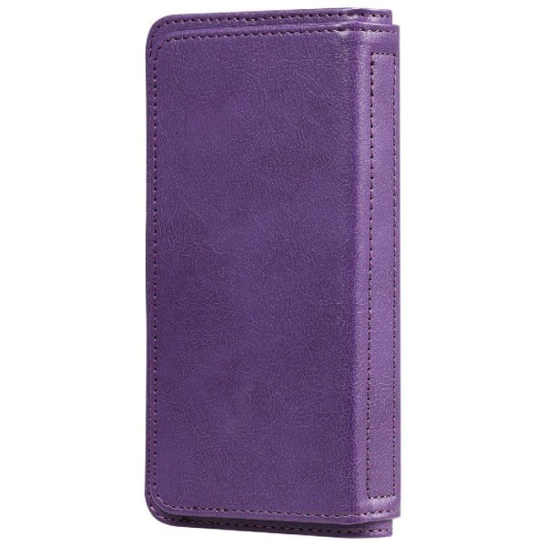 iPhone Xr etui med pung & 10 kortpladser – Lilla Purple