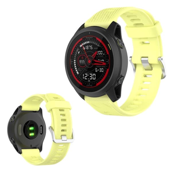 Garmin Forerunner 745 silikoninen kellonauha - Keltainen Yellow