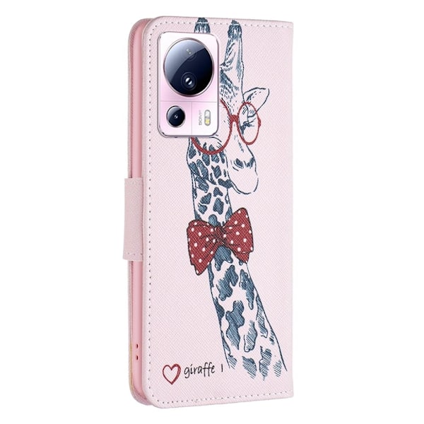 Wonderland Xiaomi 13 Lite / Civi 2 Läppäkotelo - Giraffe Pink