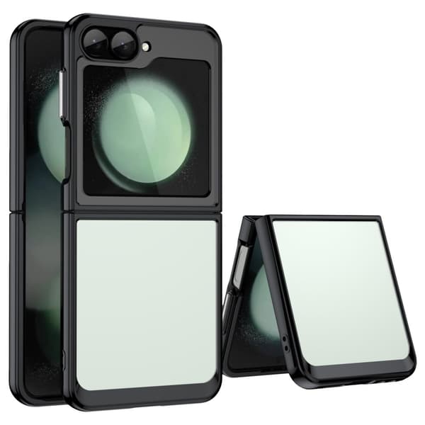Samsung Galaxy Z Flip6 smart akryl cover - Sort Black