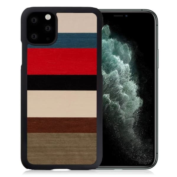 Man&Wood premiumfodral för iPhone 11 Pro Max - Korallina multifärg