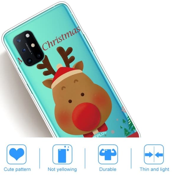Christmas OnePlus 8T fodral - brun älg Brun