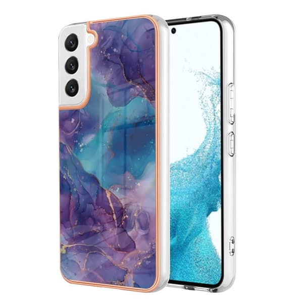 Marble Samsung Galaxy S22 Etui - Lilla Purple