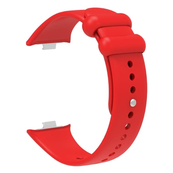 Xiaomi Smart Band 8 Pro ensfarvet silikonearmbånd - Rød Red