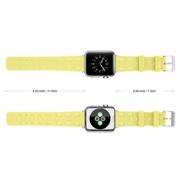 Apple Watch 38mm pehmeä silikooni muovinen pehmeä vaihdettava ra Green
