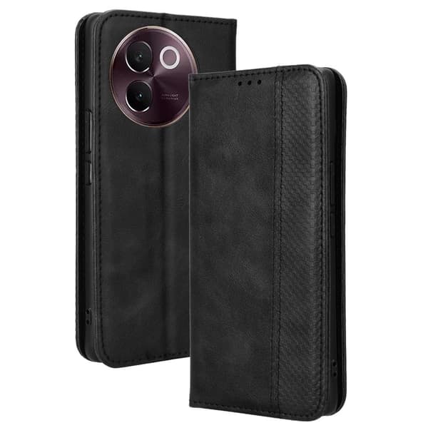 Bofink Vintage vivo V30e læderetui - Sort Black