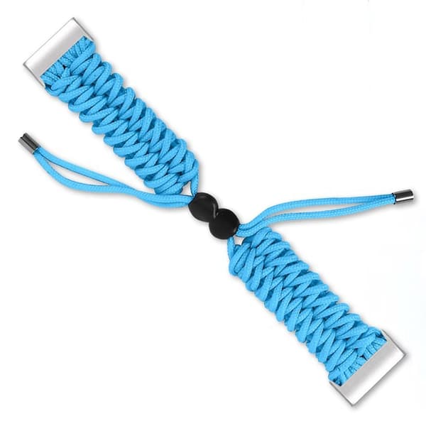 Fitbit Charge 4 / 3 braided watch band - Sky Blue Blå