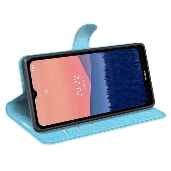Klassisk Nokia C21 Flip Etui - Blå Blue