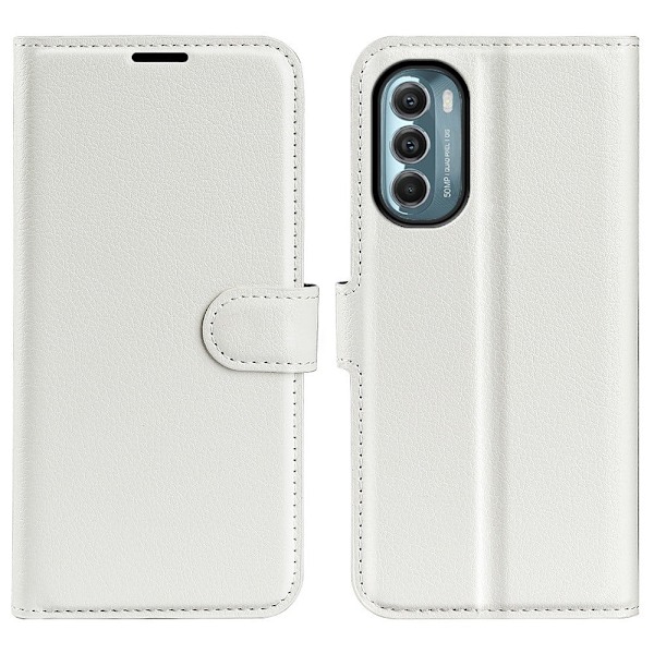 Klassisk Motorola Moto G (2022) flip etui - Hvid White