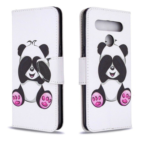 Wonderland LG K61 Etui - Panda Multicolor