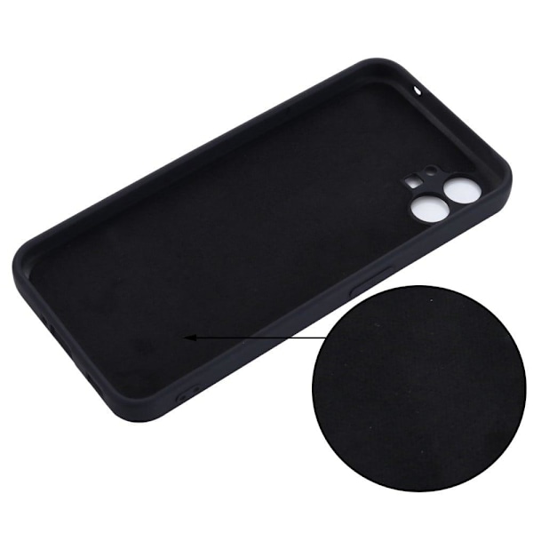 Matta nestesilikoninen kuori Nothing Phone (1) - Musta Black