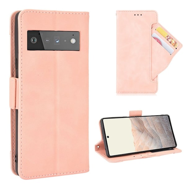 Modernt Google Pixel 6 fodral med plånbok - Rosa Rosa